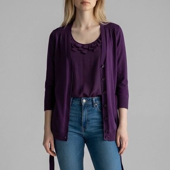 The Limited Tops - The Limited 2 piece set cami tank with cardigan twinset sweater L large